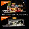 1/64 Display Case, Double-Deck Diorama Scene with LED Lights, USB-Powered Diecast Car Display Stand & Parking Lot, Compatible with Hot Wheels, Matchbox, and MiniGT Model Cars view 2