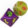 Fallout Factions: Dice Set - Super Mutants - 12 Piece, Green & Purple, Standard & Luck 10-Sided RPG Die, Roleplaying Game Accessory, Themed Symbols view 3