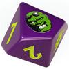 Fallout Factions: Dice Set - Super Mutants - 12 Piece, Green & Purple, Standard & Luck 10-Sided RPG Die, Roleplaying Game Accessory, Themed Symbols view 4