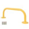 exproyzk 2pcs Carbon Steel Playground Grab Handle, Safety Long Grab Bars with Mounting Hardware, for Treehouse, Rock Climbing Wall, Jungle Gym(Yellow) view 2