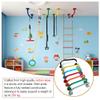 exproyzk 2pcs Carbon Steel Playground Grab Handle, Safety Long Grab Bars with Mounting Hardware, for Treehouse, Rock Climbing Wall, Jungle Gym(Yellow) view 4