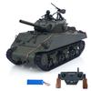 TOUCAN RC HOBBY 1/16 Remote Control Tank Sherman M4A3 Infrared System Barrel Elevation Smoke Unit 360 Rotation Metal Chassis Tracks RC Road Wheels view 1