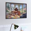 500 Piece Scenic Music Room Puzzle,Challenging Puzzle,Home Wall Decor,Gift for Puzzle Enthusiasts,Brain Teaser Game,Finished 20.5x10.5 Inches view 2