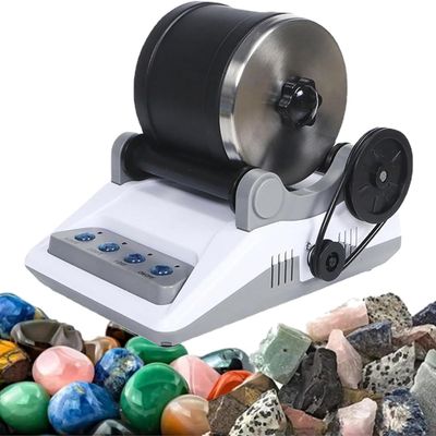 Vdniduir Electric Rock Tumbler Kit,with Timer/Detachable Polisher,DIY Stone Grinding and Polishing Machine, for Lapidary Gifts