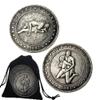 2Pcs Couple Lovers Sports Game Nightclub Challenge Coins Role Playing Props Party Game Decision Coin Prayer Token Gifts for Couple, Husband and Wife, Collectors view 1