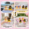 4Pcs Patitos para Jeep, Rubber Ducks for Jeeps, Bride and Groom Rubber Ducks for Wedding Favors, Marriage Souvenir, Marry Blessings, Dashboard Decorations for Daily Commuting, Office Desk Accessories view 4
