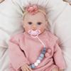 QIZWOD 18 Inch Realistic Awake Reborn Baby Doll - Full Body Vinyl Washable Hand-Painted Hair & Blue Eyes Newborn Girl, ASTM CPC Certified Gift for Granddaughters 3+ view 4