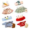4 Set Stuffed Animal Clothes, 12" Plush Duck Kawaii Baby Doll Clothes Set with Headband and Bag DIY Duck Doll for Girls/Boys view 1