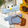 4 Set Stuffed Animal Clothes, 12" Plush Duck Kawaii Baby Doll Clothes Set with Headband and Bag DIY Duck Doll for Girls/Boys view 3