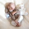 CHAREX Lifelike Reborn Baby Dolls Boy - 18 Inch Realistic Baby Doll Newborn Soft Cloth Body, Real Life Baby Dolls Poseable, Complete Gift Set for Kids Age 3+ view 2