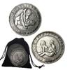 2Pcs Fashion Love Yoga Couple Challenge Coins Nightclub Love Role Playing Props; Party Game Decision Coin Prayer Token Gifts for Couple,Husband and Wife, Collectors view 1