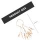 Abaodam Bohemia Style Plume Hairband and Long Quill Hair Clips Set for Women Retro Party Hair Accessory with 1 Headband and 3 Decorative Clips Boho Ornament for Festival and Dress-up view 2
