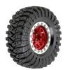 Models For FCX24 FCX24M For TRX4M For SCX24 AX24 1/18 1/24 4pcs 70mm 1.3inch Metal Beadlock Wheel Tire RC Crawler Car Repair Modify Parts(Silver) view 2
