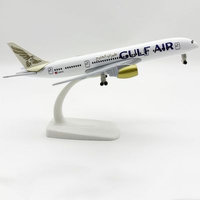 Gulf Air B787 Metal Diecast Plane Model Precision Alloy Scale Airliner Replica for Home Collection Office Display
