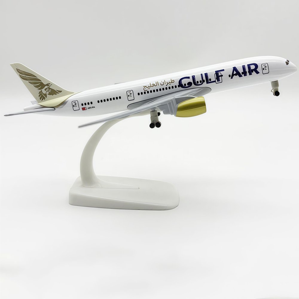 Gulf Air B787 Metal Diecast Plane Model Precision Alloy Scale Airliner Replica for Home Collection Office Display