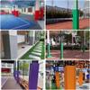 Commercial Pole Wrap Column Cover for 6ft Metal Square Post - Playground Safe Padding, Black 10"x10" (25x25cm) - Ideal for Basement & Ga, Protects Against Impact view 2