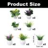 14PCS Miniature Plants for Diorama Supplies, Mini Artificial Potted Plants Bulk for Adult Craft Landscaping, Fake Resin Grass for DIY Handicrafts Ornament view 2