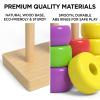 Madicrio Wooden Color Matching Stacking Puzzle Game, Rapid Pattern Challenge for Family & Group Play, Brain Teaser Tabletop Game (1 Pcs) view 4
