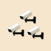 3PCS Dollhouse Surveillance Camera, 1:12 Scale Dollhouse Miniature Realistic Camera view 1
