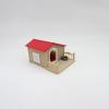 1:12 Scale Miniature Dollhouse Miniature Dog House with Dog+ Food Bowl Doll House Accessories and Furniture view 3