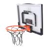 Asixxsix Basketball Hoop, Infrared Scoring Transparent Backboard Indoor Basketball Hoop, Door Mount with Electronic LED Light and 3 Balls for Home School Office Club view 1