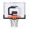 Asixxsix Basketball Hoop, Infrared Scoring Transparent Backboard Indoor Basketball Hoop, Door Mount with Electronic LED Light and 3 Balls for Home School Office Club view 4