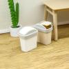 2 Flip-Top Trash Cans: 1:12 Scale Dollhouse Miniature Furniture Model Realistic Trash Can Model Doll House Accessories and Furniture view 1