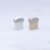 2 Flip-Top Trash Cans: 1:12 Scale Dollhouse Miniature Furniture Model Realistic Trash Can Model Doll House Accessories and Furniture view 2