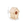 VICASKY 6pcs DIY Wood Birdhouse Kit for Small Unpainted Wooden Birdhouses for Painting, Outdoor Craft Building Set for Garden, Window, Yard Decorations view 2