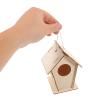 VICASKY 6pcs DIY Wood Birdhouse Kit for Small Unpainted Wooden Birdhouses for Painting, Outdoor Craft Building Set for Garden, Window, Yard Decorations view 4