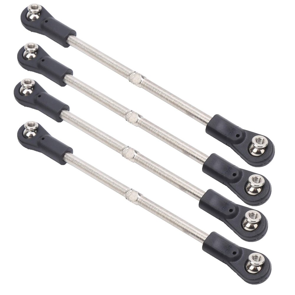 Alomejor M4 Steering Linkage Rod, 110-120mm Adjustable, and Remove, with Metal and Plastic Materials, for 1/8 RC Racing Truck