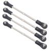 Alomejor M4 Steering Linkage Rod, 110-120mm Adjustable, and Remove, with Metal and Plastic Materials, for 1/8 RC Racing Truck view 1
