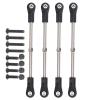 Alomejor M4 Steering Linkage Rod, 110-120mm Adjustable, and Remove, with Metal and Plastic Materials, for 1/8 RC Racing Truck view 3