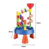 ZAICOLER Waterwheel Funnel Table Set, 32Pcs Sand Water Play Table, Kids Play with Funnel Design, Ideal for Indoor, Outdoor, Beach & Garden (Color) view 2