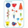 ZAICOLER Waterwheel Funnel Table Set, 32Pcs Sand Water Play Table, Kids Play with Funnel Design, Ideal for Indoor, Outdoor, Beach & Garden (Color) view 3
