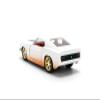 Jada 36394 Romans Ford Mustang White with Black Stripes & Red Interior Dirty Version Fast & Furious Movie Fast & Furious 25th Anniversary Series 1-32 Scale Diecast Model Car view 3