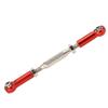 ToysCentral Basics Durable Aluminum Servos Link Rod Set for RC CAR Accessories, Precision Adjustable Tie Rod for HSP ZD Racing, 81-96mm Length, 6 Pcs for Enthusiasts (Red) view 1