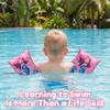 2 Pack Arm Floaties for Kids, Soft Fabric-Covered Inflatable Pool Floats, Learn-to-Swim Arm Bands for Boys Girls 3-5-6-12 Years, Swimming Pool Floats Sleeves for Toddlers, Pink view 4