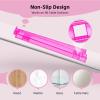 4 Pack Mahjong Racks with Pushers, Majiang Tile Holder Clear Acrylic Mahjong Racks Accessories for American Mah Jong view 4