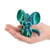 3D Printed Toys Articulated Big Eared Mouse, Fully Poseable Flexible Joints Fidget Toy, Realistic Cute Mouse Figurine, 3D Print Animals Desk Decor Collectible Gift (Blue Green) view 3