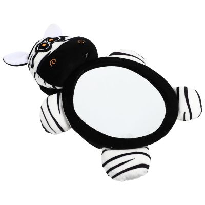 BATHVEVE Car Rearview Mirror and Safety, Black White Zebra Pattern Reverse Reflector with Shatterproof Surface for Rear Facing Car Seats