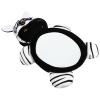 BATHVEVE Car Rearview Mirror and Safety, Black White Zebra Pattern Reverse Reflector with Shatterproof Surface for Rear Facing Car Seats view 1