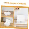 BESTonZON Mahjong Storage Box Plastic Organizer with Lid Handle, Rectangular Large Capacity Mahjong Accessories Container for Home Tile Game Storage view 3
