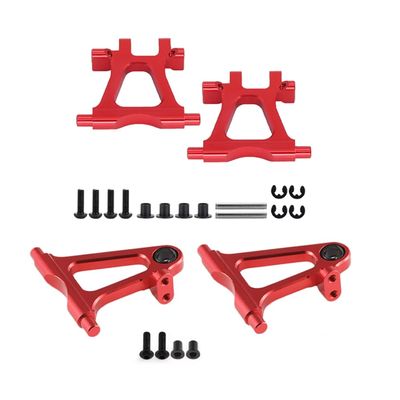 Aluminium Alloy Front/Rear Lower Swing Arm for Tamiya TT02 1/10 RC Drift Car Upgrade Parts(Red)