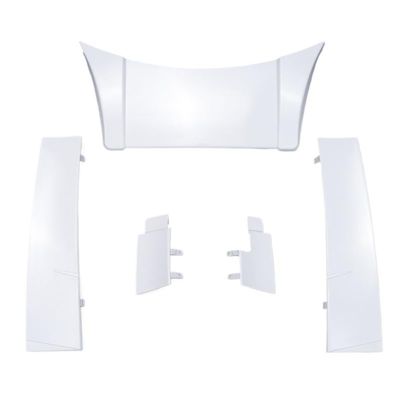 1 Set ABS Plastic Rear Wing Spoiler for 1/14 Tamiya RC Truck Car Volvo FH16 56360 DIY Parts Toys