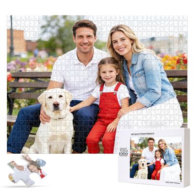 Zamjunin Custom Puzzle 1500 Pieces.Personalized Wood Puzzle from Your own Photos.Customized Picture Puzzle Gift for Christ