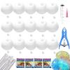15Pcs DIY Stress Ball Making Kit, Stress Ball Skin, Vacuum Squishy Pressure Balls with Lid & Air Pump & Expander Tool for Sensory & Stress Relief, DIY Stress Relief Toys Set (Milky White, 6CM) view 1