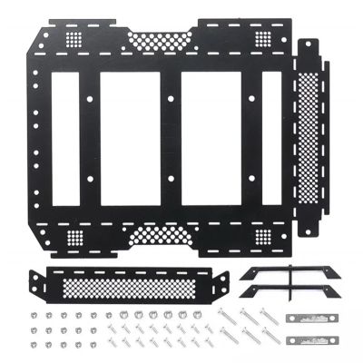 RC Car Toys Components For Axial For SCX24 AXI00002T1 AXI00002T2 2019 For Wrangler For JLU CRC 1/24 Metal Luggage Roof Rack Carrier RC Crawler Car Parts