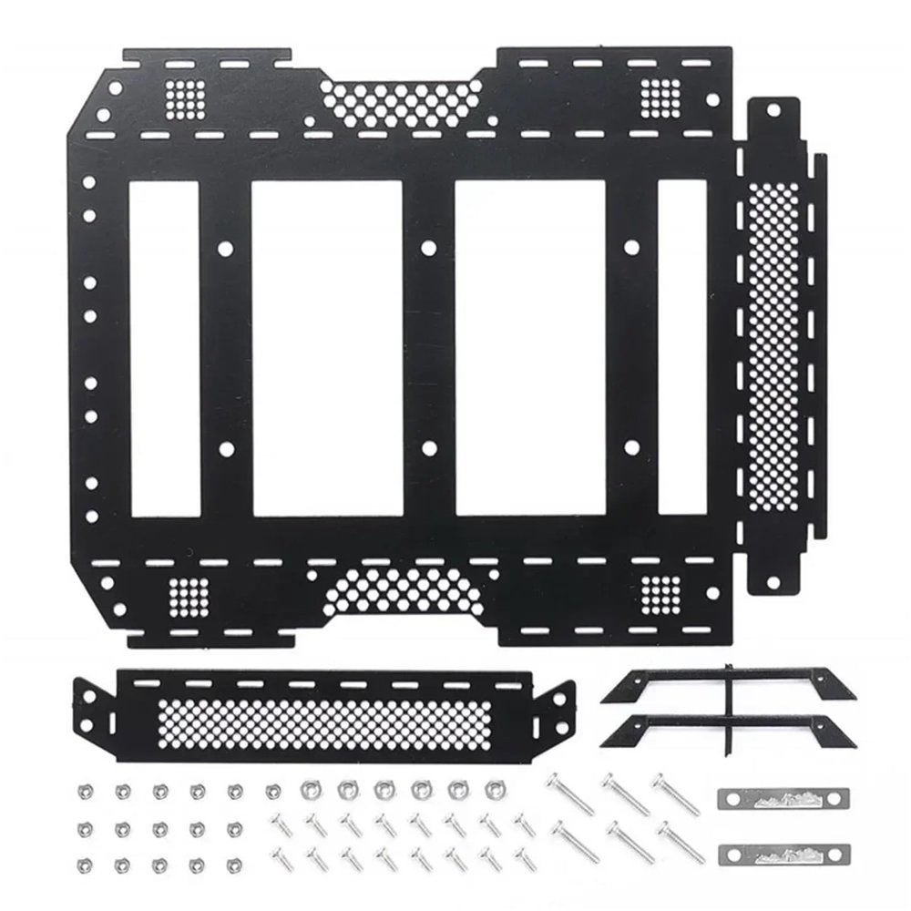 RC Car Toys Components For Axial For SCX24 AXI00002T1 AXI00002T2 2019 For Wrangler For JLU CRC 1/24 Metal Luggage Roof Rack Carrier RC Crawler Car Parts