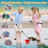QINGLER 2 PCS Beach Mesh Shovel Sand Sifters, [50% Larger] Summer Enlarged Shark Tooth Sifter for Shell Collecting, Filter Sand Scooper Beach Tools for Adults and Kids view 4